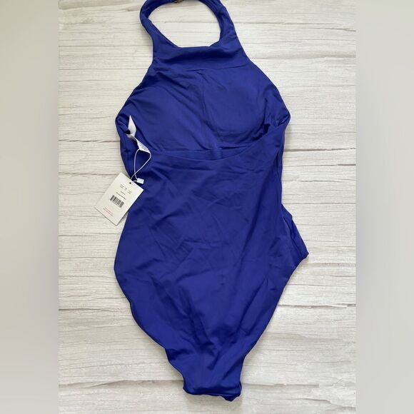 Andie Swim The Luzon One Piece Halter Neck Swimsuit Lapis Blue - Picture 3 of 6